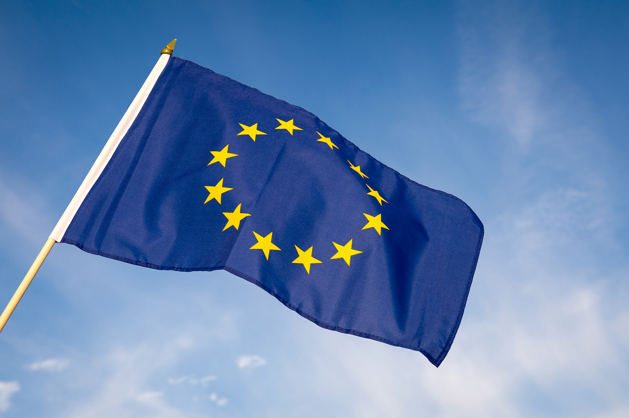 Euroopan unionin lippu. Kuvituskuva.